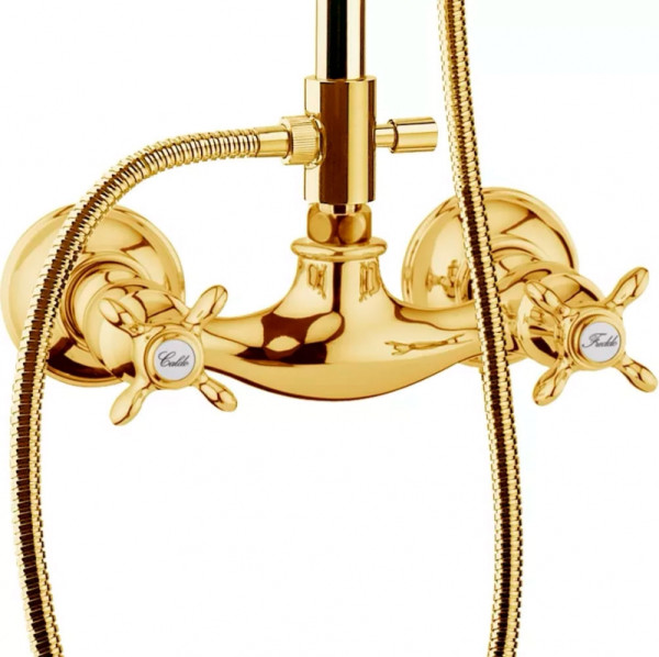 Душевая система Webert Ottocento OT760405010, золото. Фото 3