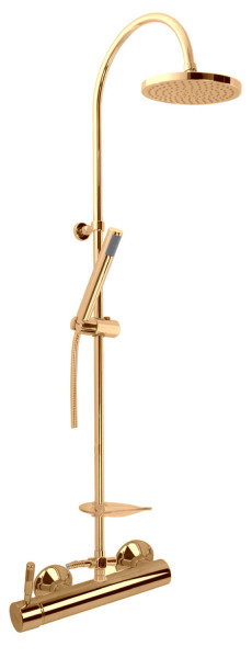 Душевая система Webert Rimini RI870105010, золото. Фото 1