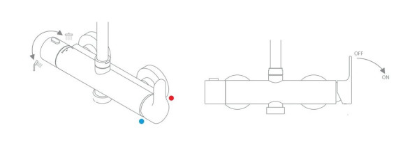 Душевая стойка двойная регулируемая DS 091.00. Фото 3