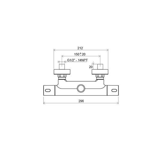 Душевая стойка с термостатическим смесителем и ручным душем Termo 300 TE 093.00/150. Фото 4