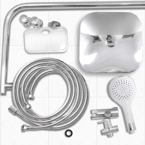 Душевая стойка Сантаком stOmega 1742, хром. Фото 4