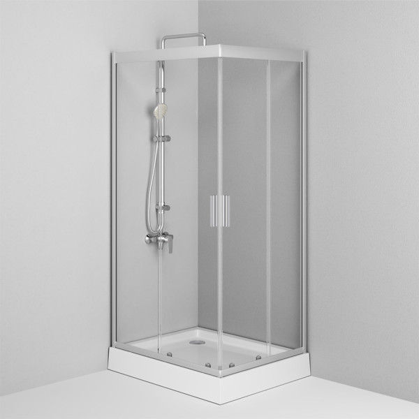 Душевое ограждение 100х80 см,без поддона. Фото 4