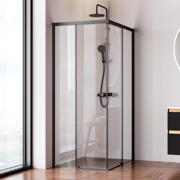 Душевое ограждение 100x80 см, без поддона. Фото 1