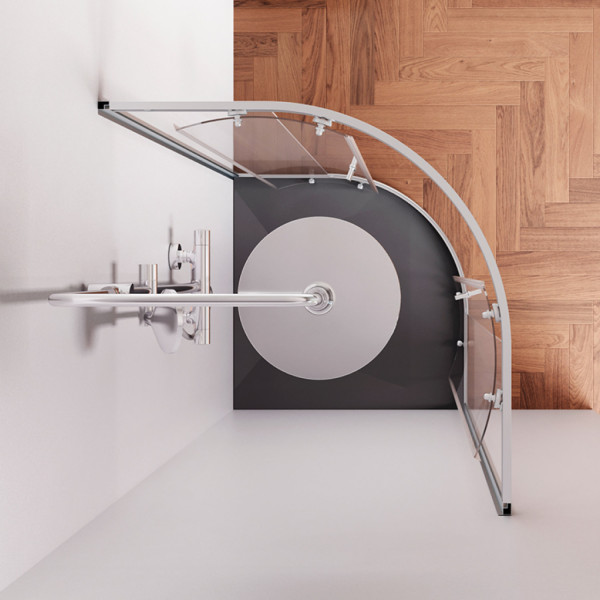 Душевое ограждение 80x80, без поддона. Фото 3