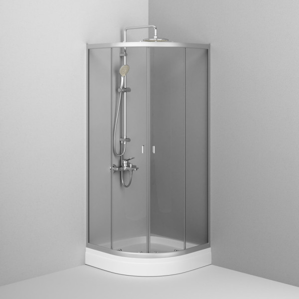 Душевое ограждение 80x80, c поддоном. Фото 2