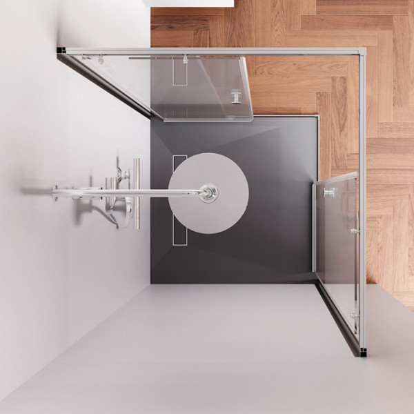 Душевое ограждение 90x90 см, без поддона. Фото 3