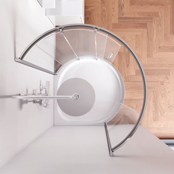 Душевое ограждение 95x95 см, без поддона. Фото 3