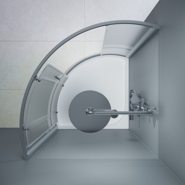 Душевое ограждения 90x90 см, без поддона. Фото 3