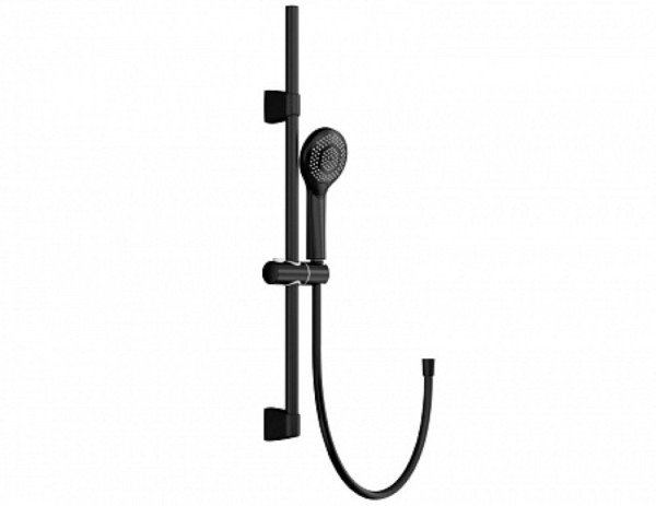 Душевой гарнитур Cersanit NENO (стойка) 3 режима шланг 200 PVC, черный. Фото 1