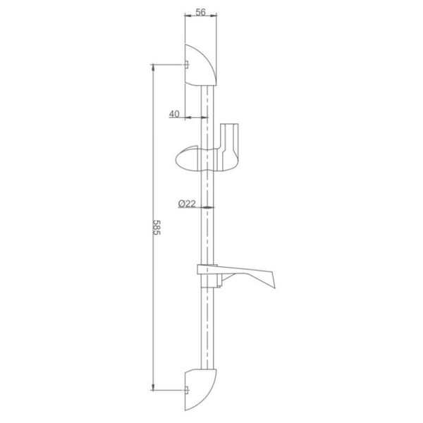 Душевой гарнитур D-Lin D63502, хром. Фото 2