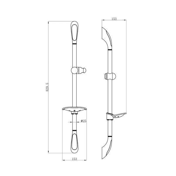 Душевой гарнитур FASHUN A8013, хром. Фото 2
