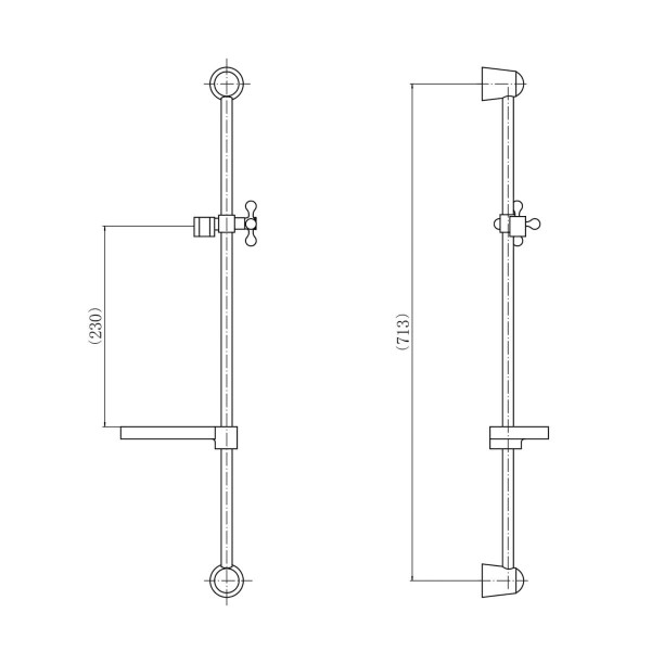 Душевой гарнитур FASHUN A8015, хром. Фото 2