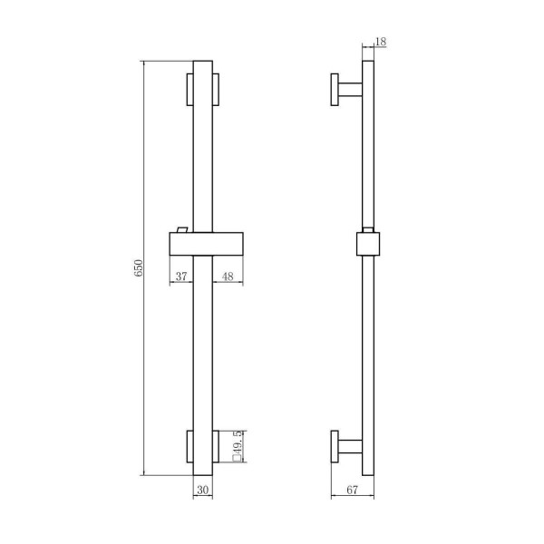 Душевой гарнитур FASHUN N8002, сатин. Фото 2