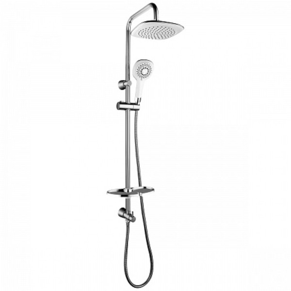 Душевой гарнитур Lemark LM8808С без смесителя c верхней душевой лейкой "Тропический дождь", хром. Фото 1