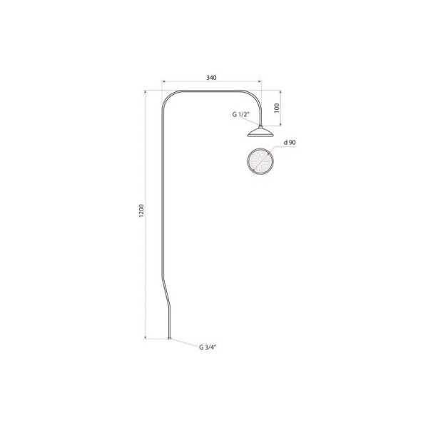 Душевой гарнитур Славен СЛ-ЗП-047, сталь. Фото 2