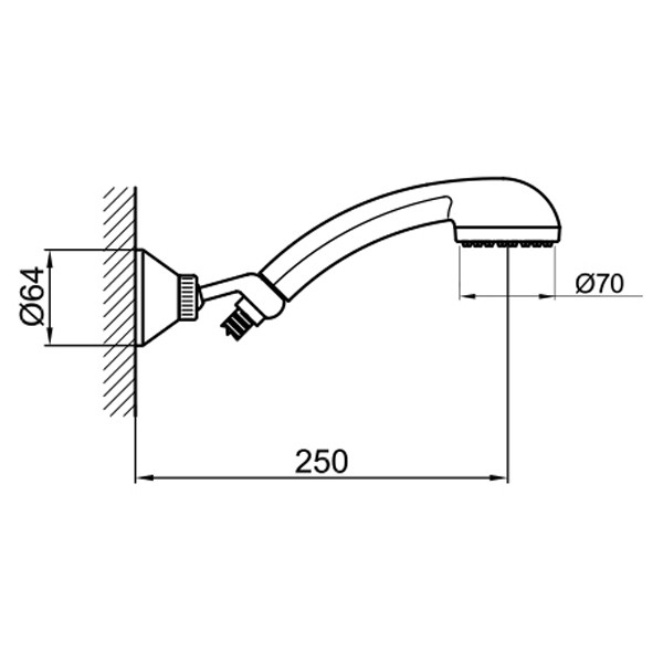 Душевой гарнитур Webert Sax AC0389015. Фото 2