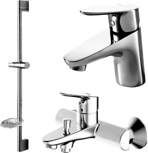 Душевой комплект Bravat Drop для ванной комнаты 3 в 1, хром (F00308C). Фото 1