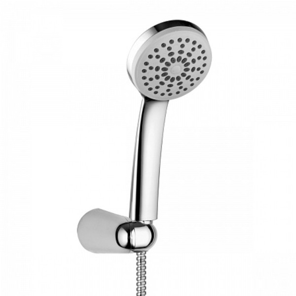 Душевой комплект Lemark LM0801C лейка 1-функц. 90х225мм, держатель настенный, шланг душевой. Фото 1