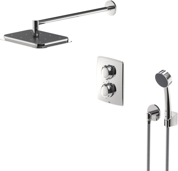 Душевой комплект скрытого монтажа Oras Optima с верхним душем Rain Shower (7139). Фото 1