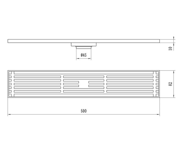 Душевой лоток Bronze de Luxe 80521BR, бронза. Фото 2