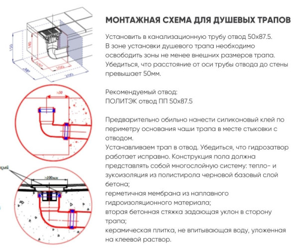 Душевой лоток Bronze de Luxe 80521BR, бронза. Фото 5