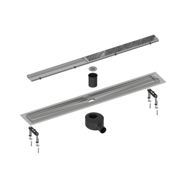 Душевой лоток (двухсторонняя решетка) TIMO Drain System DS230206/01, сатин. Фото 1