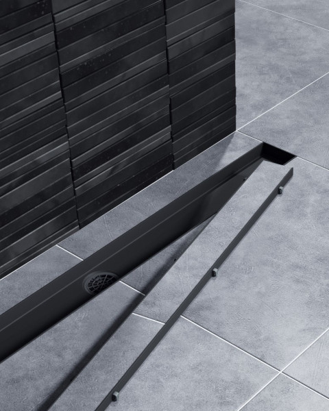 Душевой лоток (двухсторонняя решетка) TIMO Drain System DS230209/03, черный. Фото 4