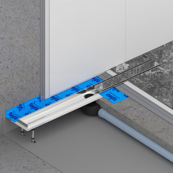 Душевой лоток (двухсторонняя решетка) TIMO Drain System DS230210/01, сатин. Фото 5