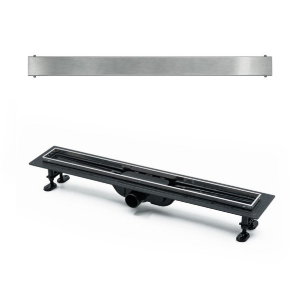 Душевой лоток (двухсторонняя решетка) TIMO Super Plast SP10600-PG10600, сатин. Фото 1