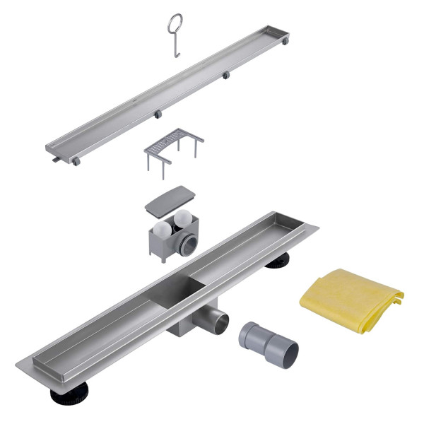 Душевой лоток под закладку плиткой 60 см FASHUN A456004, сатин. Фото 3