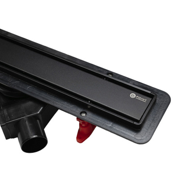 Душевой лоток POINT Деметра сталь черная 650 арт PN50365B. Фото 6