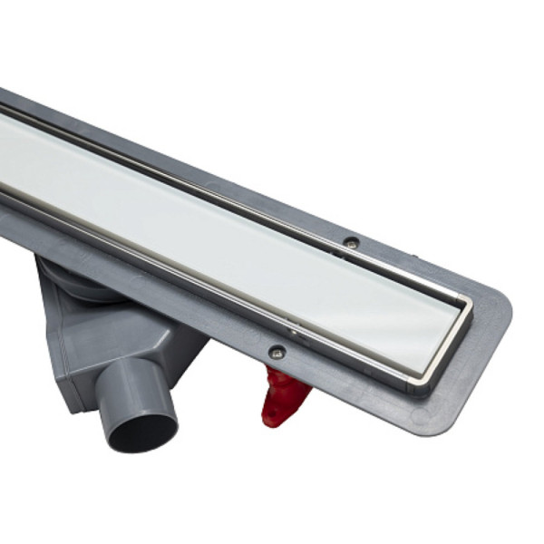 Душевой лоток POINT Деметра стекло белое 450 арт PN50545GLW. Фото 6