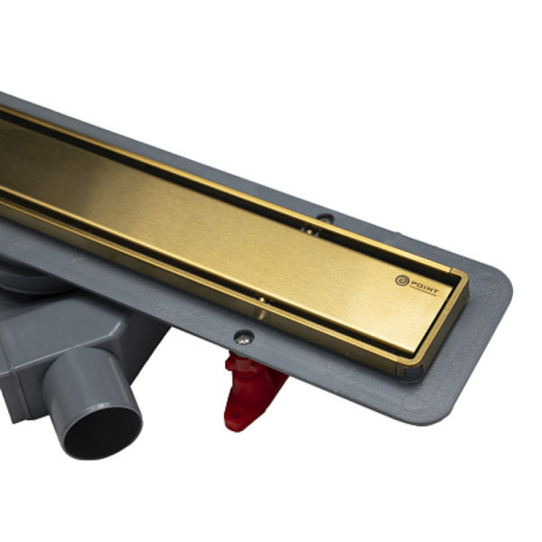 Душевой лоток POINT Деметра золото 650 арт PN50665G. Фото 6