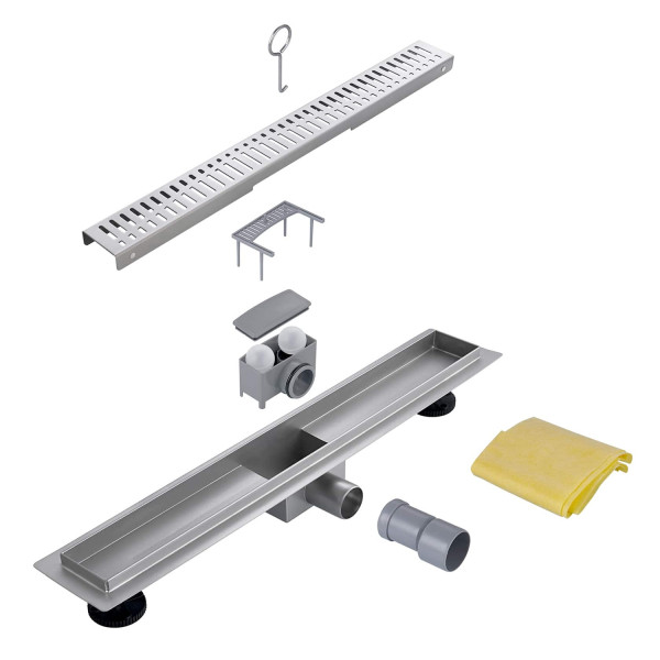 Душевой лоток с решеткой 85 см FASHUN A428503, сатин. Фото 3