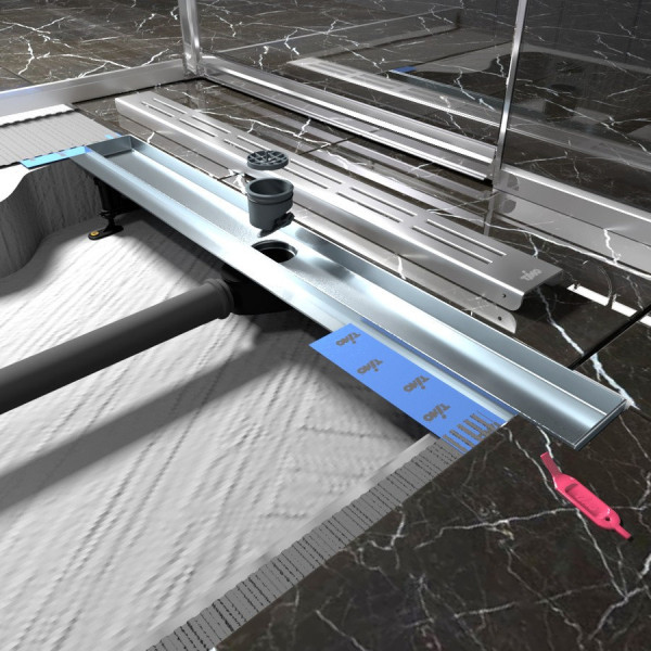 Душевой лоток TIMO Drain Protect DP20600-DG20600, сатин. Фото 5