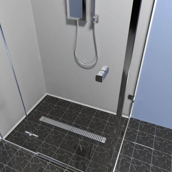 Душевой лоток TIMO Drain Protect DP20600-LG20600, сатин. Фото 4