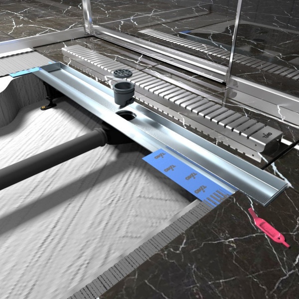 Душевой лоток TIMO Drain Protect DP20600-LG20600, сатин. Фото 5