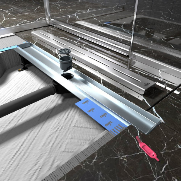 Душевой лоток TIMO Drain Protect DP20900-SG20900, сатин. Фото 5