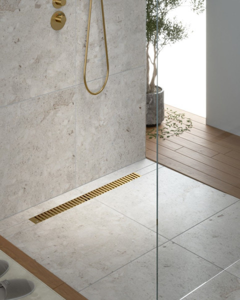 Душевой лоток TIMO Drain System DS230108/17, матовое золото. Фото 4