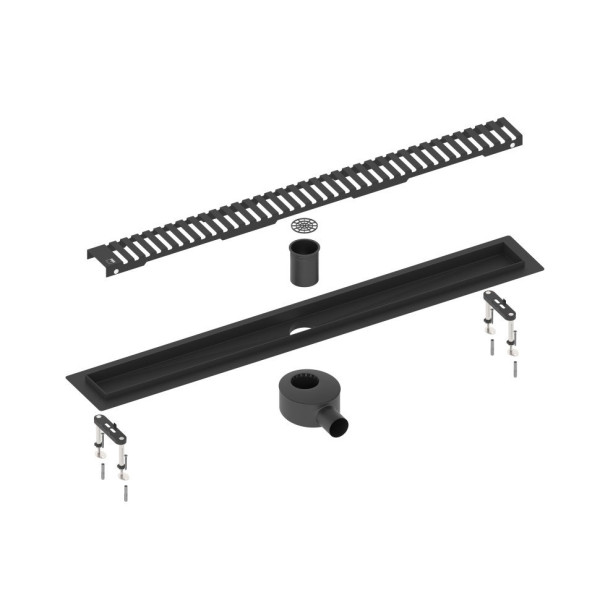 Душевой лоток TIMO Drain System DS230109/03, черный. Фото 1