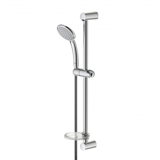 Душевой набор VIDIMA FRESH M (1-функциональная лейка 100 мм, штанга 600мм, шланг UF 1750 мм) (BA211AA). Фото 1