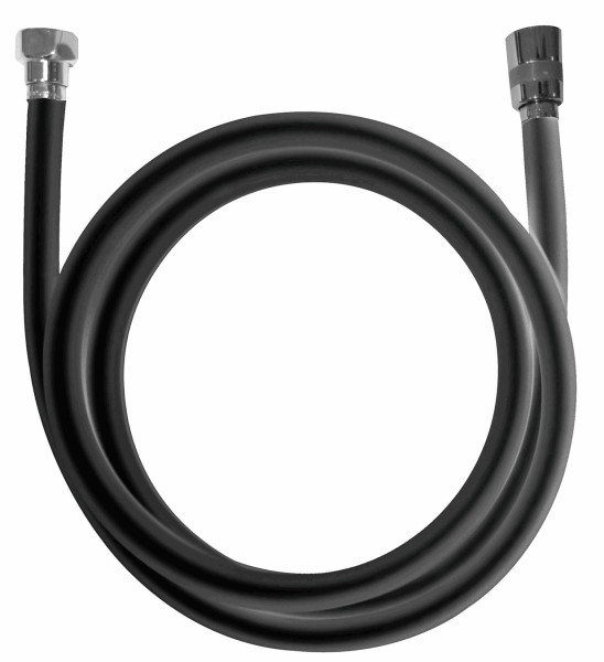 Душевой шланг Azario 150 см ПВХ с защитой от перекручивания черный (AZ-157570124). Фото 1