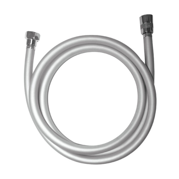 Душевой шланг Azario 150 см ПВХ с защитой от перекручивания серебристый (AZ-15757021). Фото 1