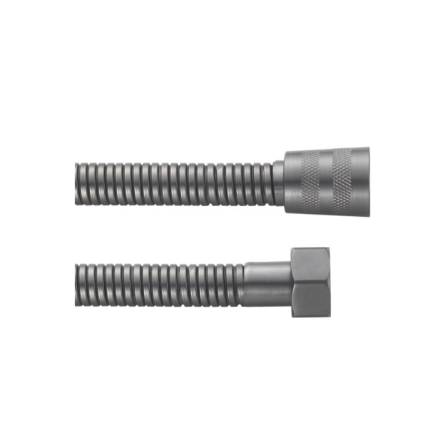 Душевой шланг Rose RE26-10 (100 см), оружейная сталь. Фото 1