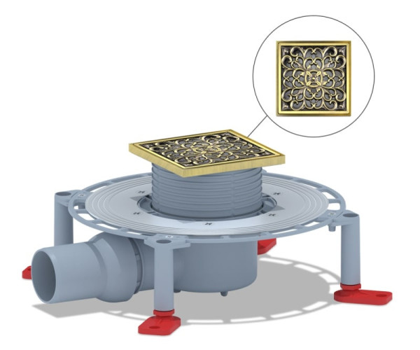 Душевой трап Bronze de Luxe 21962-5602, бронза. Фото 1