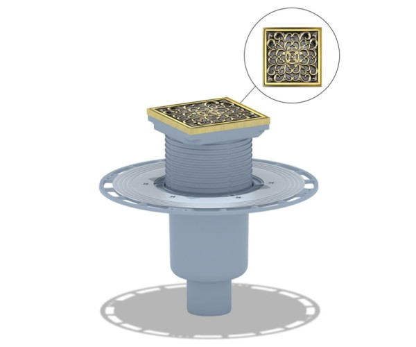 Душевой трап Bronze de Luxe 21962-5902, бронза. Фото 1