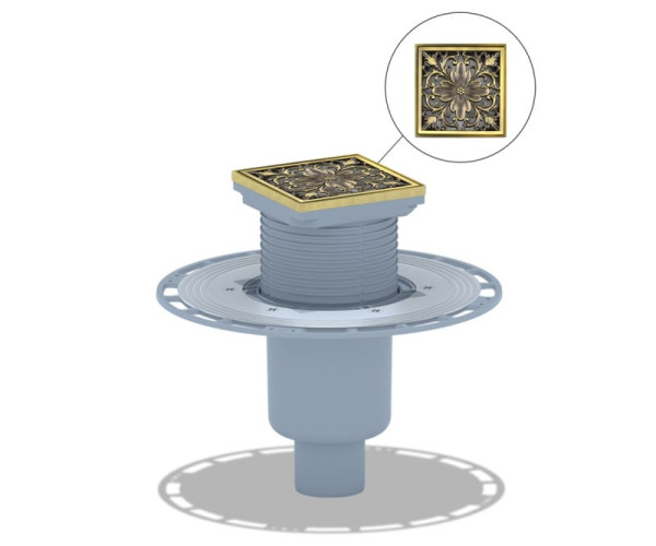 Душевой трап Bronze de Luxe 21975-5902, бронза. Фото 1