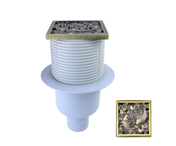 Душевой трап Bronze de Luxe 21980-57, бронза. Фото 1