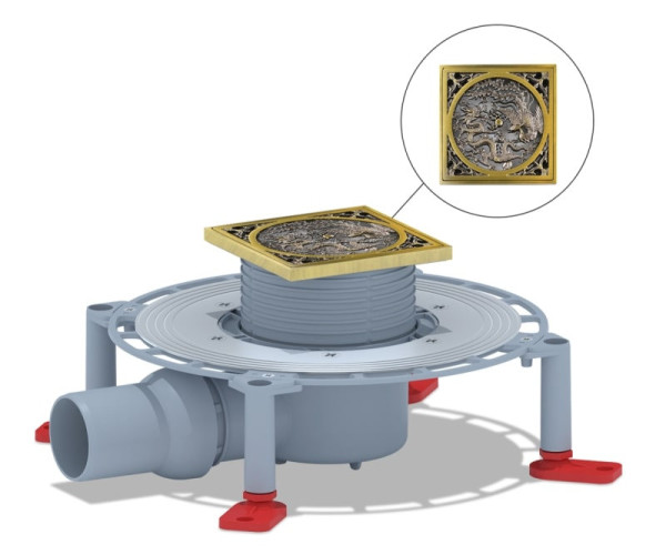 Душевой трап Bronze de Luxe 21986-5602, бронза. Фото 1