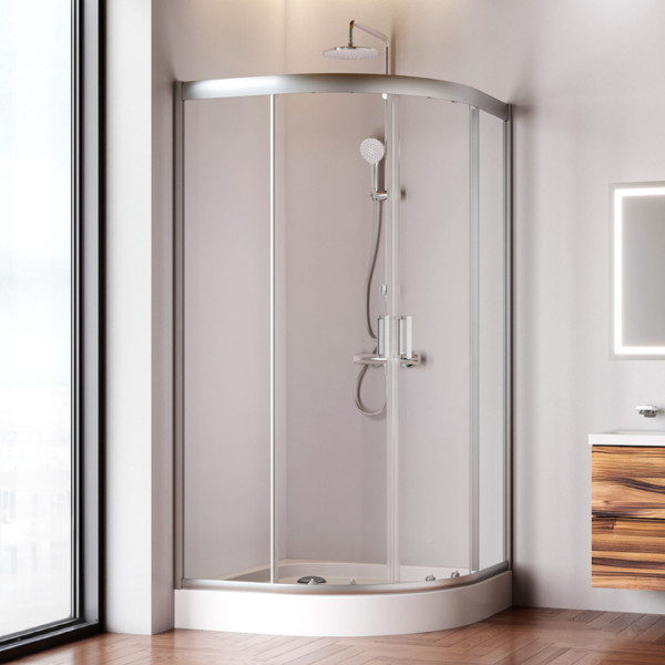 Душевой уголок 100х100 см, без поддона. Фото 1